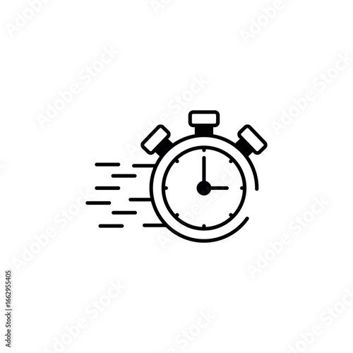 Quick Response icon design with white background stock illustration