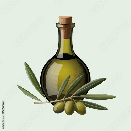 olive oil and olives