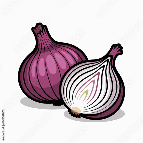 Wallpaper Mural red onion and garlic Torontodigital.ca