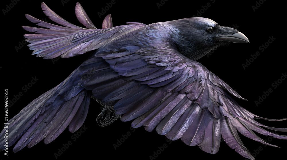 Fototapeta premium raven flying