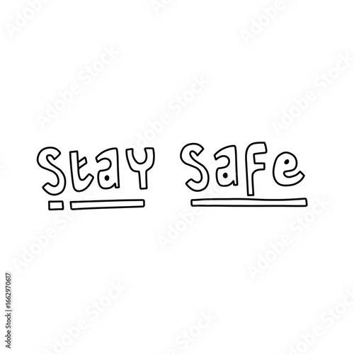 stay safe sign icon