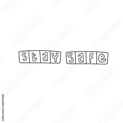 stay safe sign icon