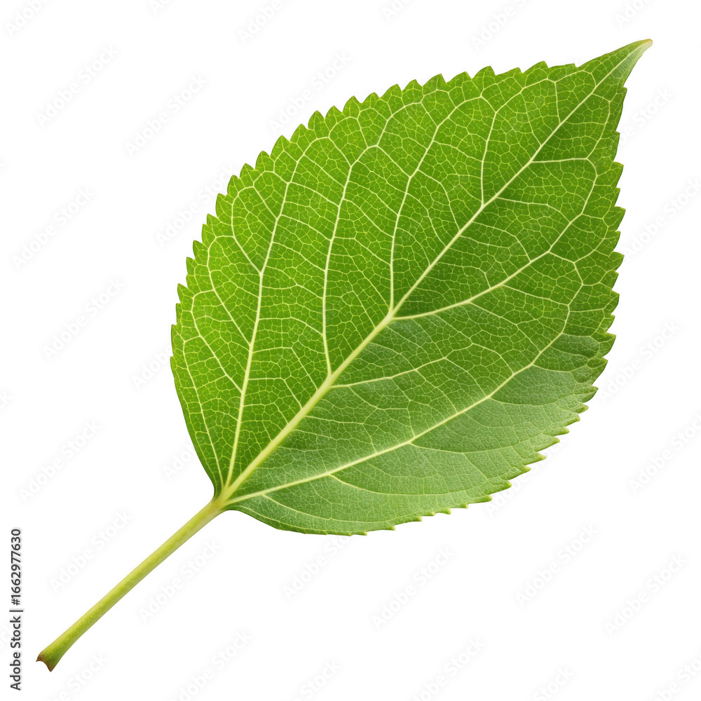 Obraz premium Green leaf isolated on transparent background