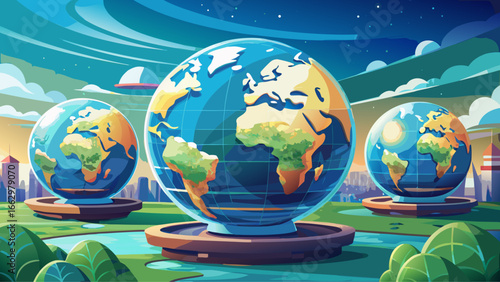 Planet Earth with clouds, Europe and part of Asia and Africa - Pianeta Terra con nuvole, Europa e parte di Asia e Africa