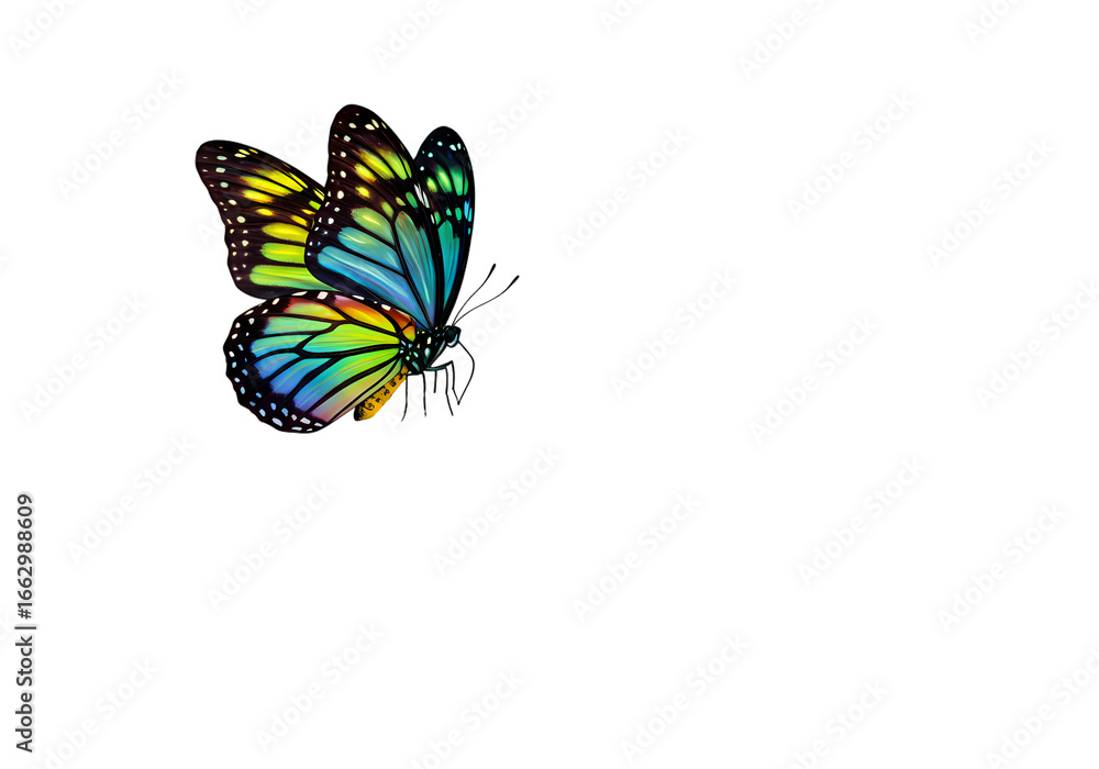 Obraz premium Vibrant Butterfly: Abstract Art Design Element