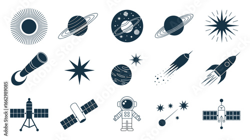Space and Astronomy Icons