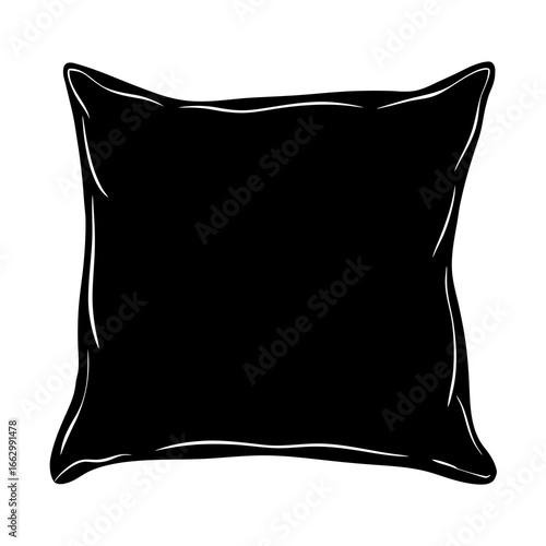 pillow isolated on white background