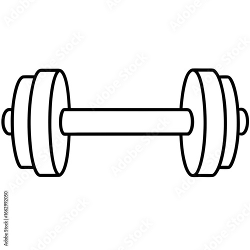 dumbbell isolated on white background