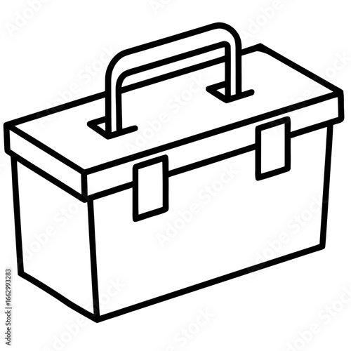 black box isolated on white background