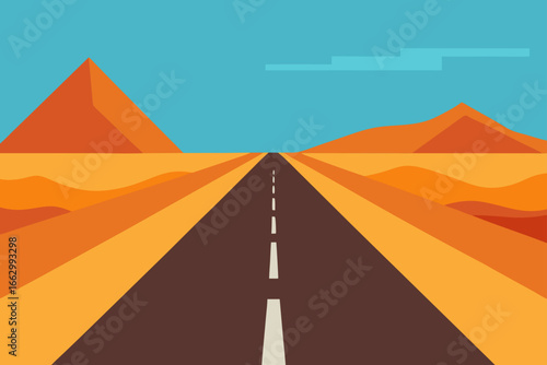 road to the desert