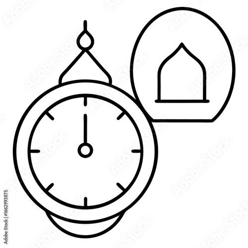 clock icon vector illustration