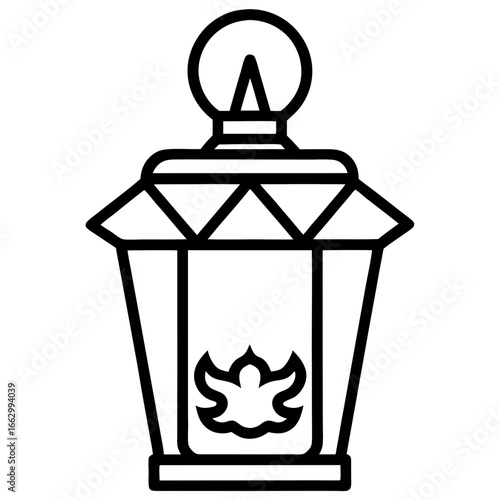 lantern in the form of heart