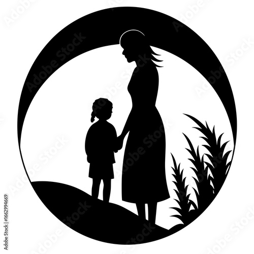 silhouette of a couple