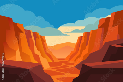 sunset in the mountains