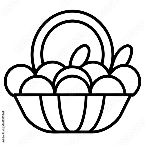 basket with apples