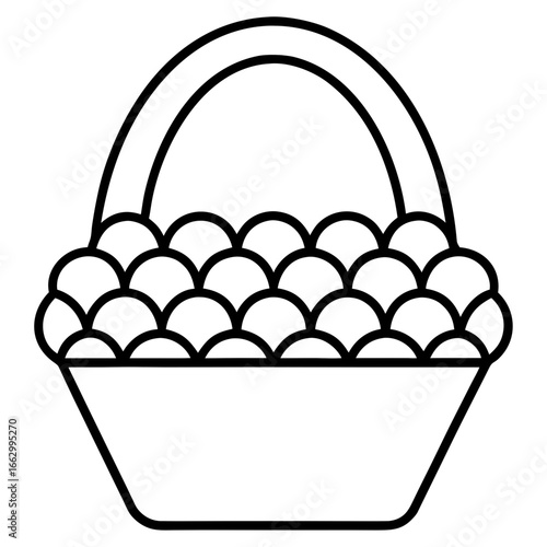 vector illustration of basket