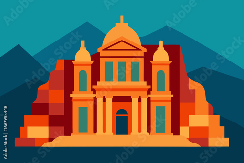 vector illustration of church