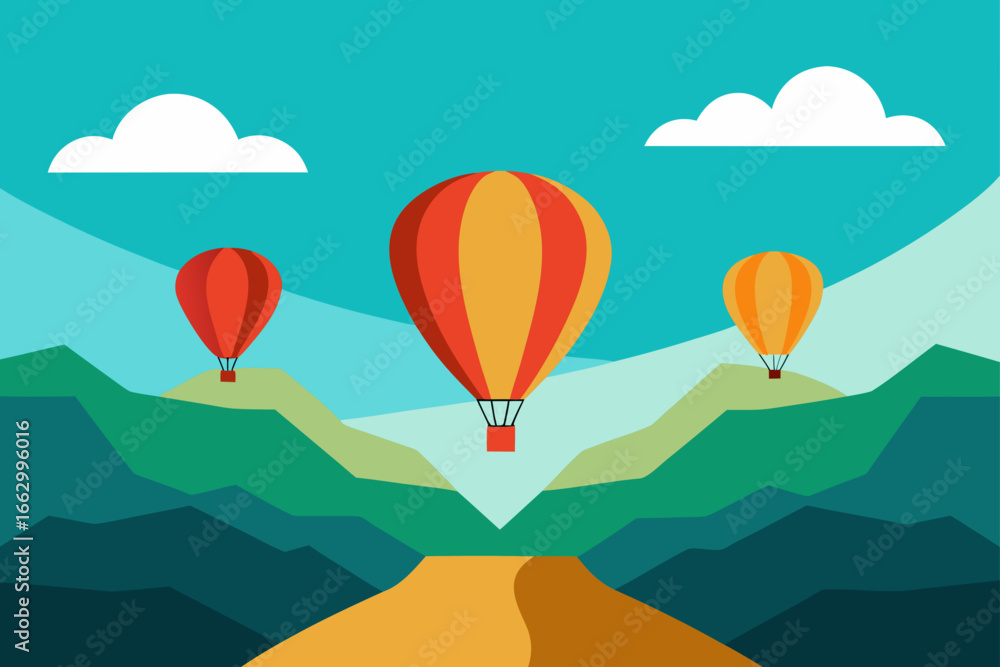 Fototapeta premium hot air balloons