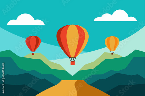 hot air balloons