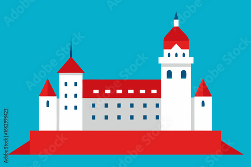 fairy tale castle vector
