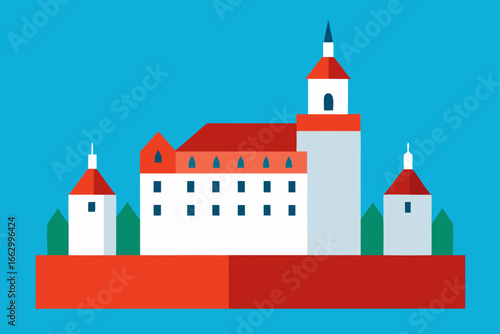 castle in the mountains