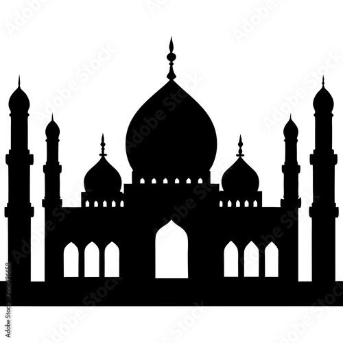 taj mahal vector illustration