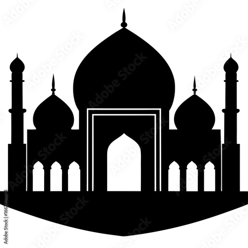 taj mahal silhouette