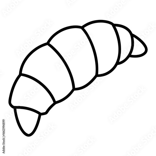 vector illustration of croissant