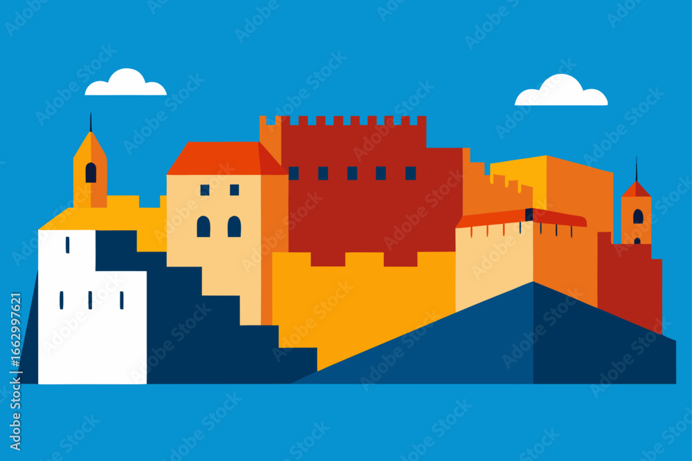 Obraz premium castle in the sky