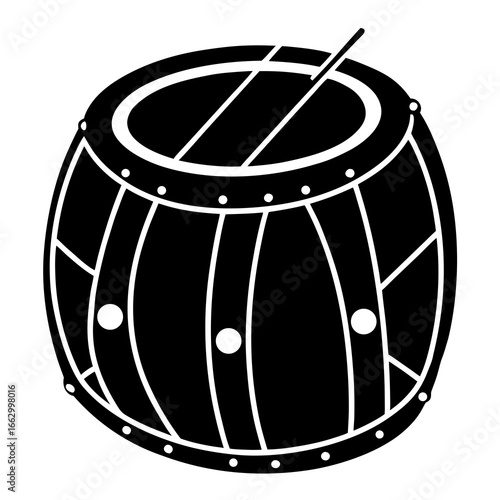 drum isolated on white background