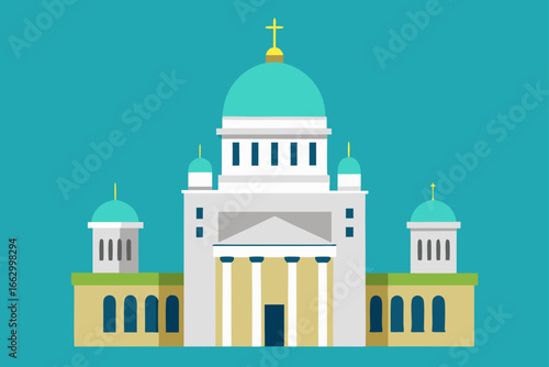 vector illustration of a building