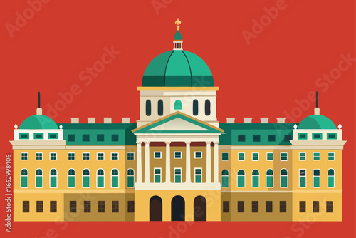 vector illustration of a building