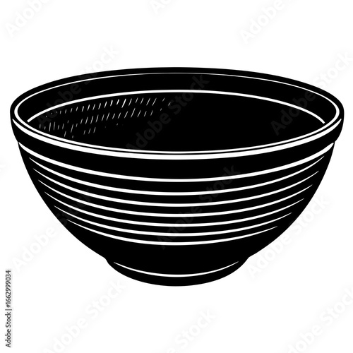 ceramic bowl isolated on white background