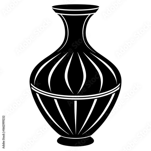 vase on white background