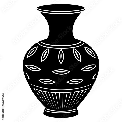 vase on white