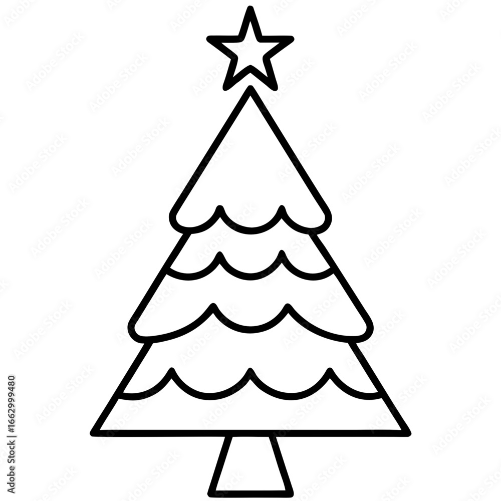 Fototapeta premium christmas tree set