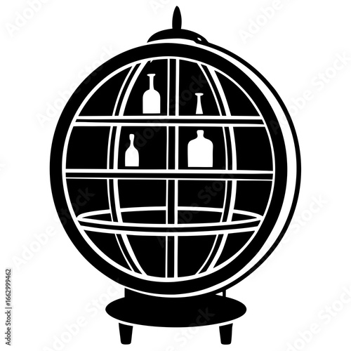globe in cage