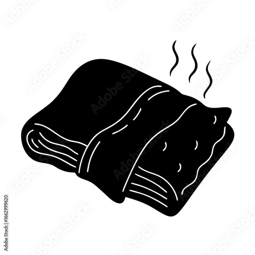 vector illustration of a black caviar