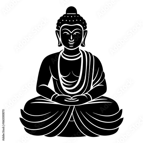 buddha statue vector
