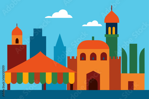 taj mahal vector