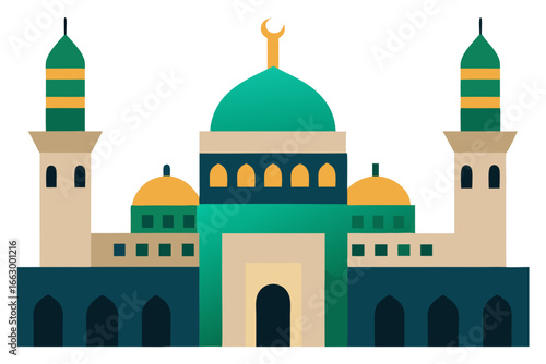 taj mahal vector illustration