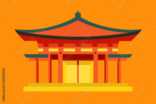 japanese temple in the sky