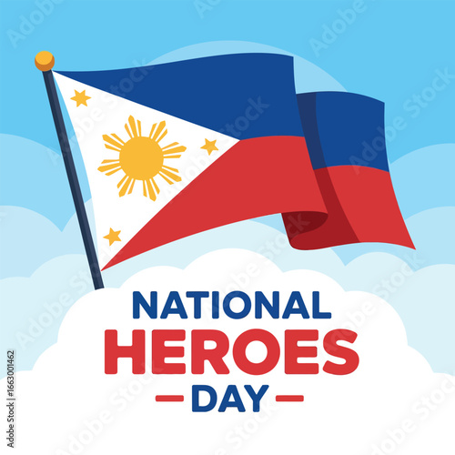 Philippine Flag for National Heroes Day Celebration