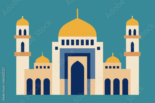 taj mahal vector illustration