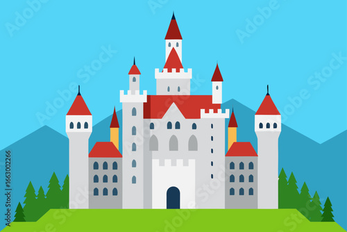 castle in the mountains