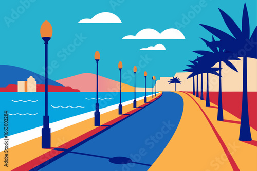 sunset on the sea