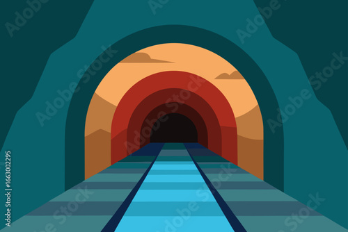 arch in the tunnel