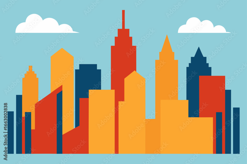Fototapeta premium city in the sky