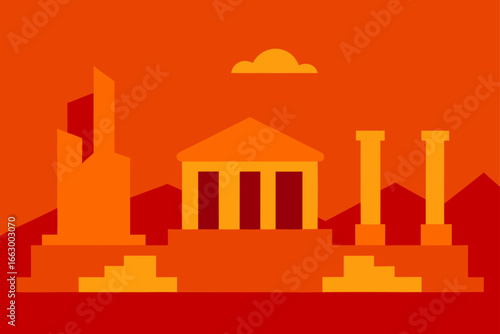 taj mahal vector illustration