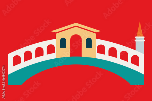 vector illustration of an old castle